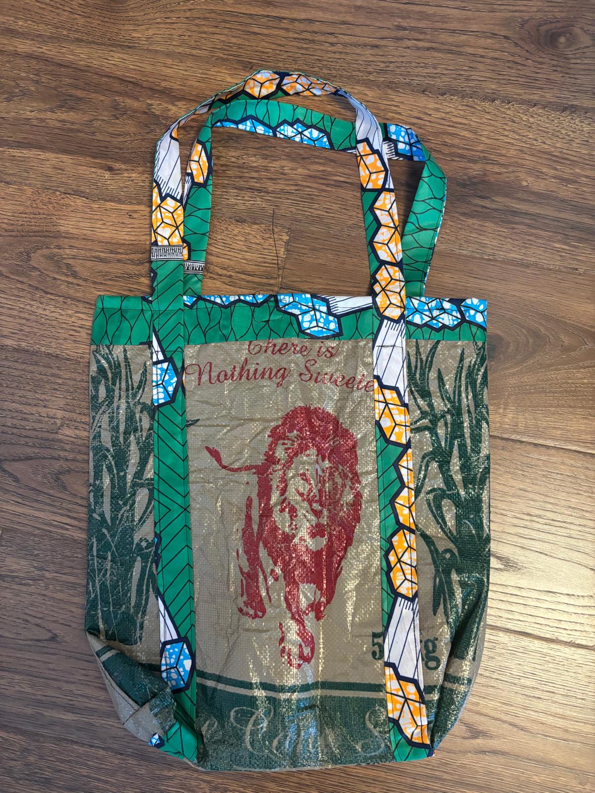 Upscaled Uganda Sugar Market Bag Green #1